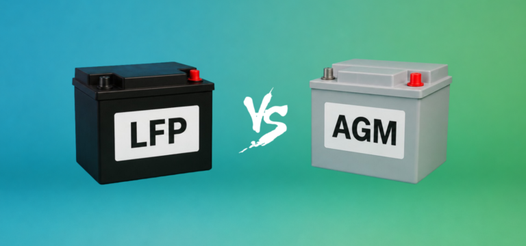 ปี 2026 ควรซื้อแบตเตอรี่ LiFePO4 vs AGM ดี? เปรียบเทียบแบบครบทุกมิติ
